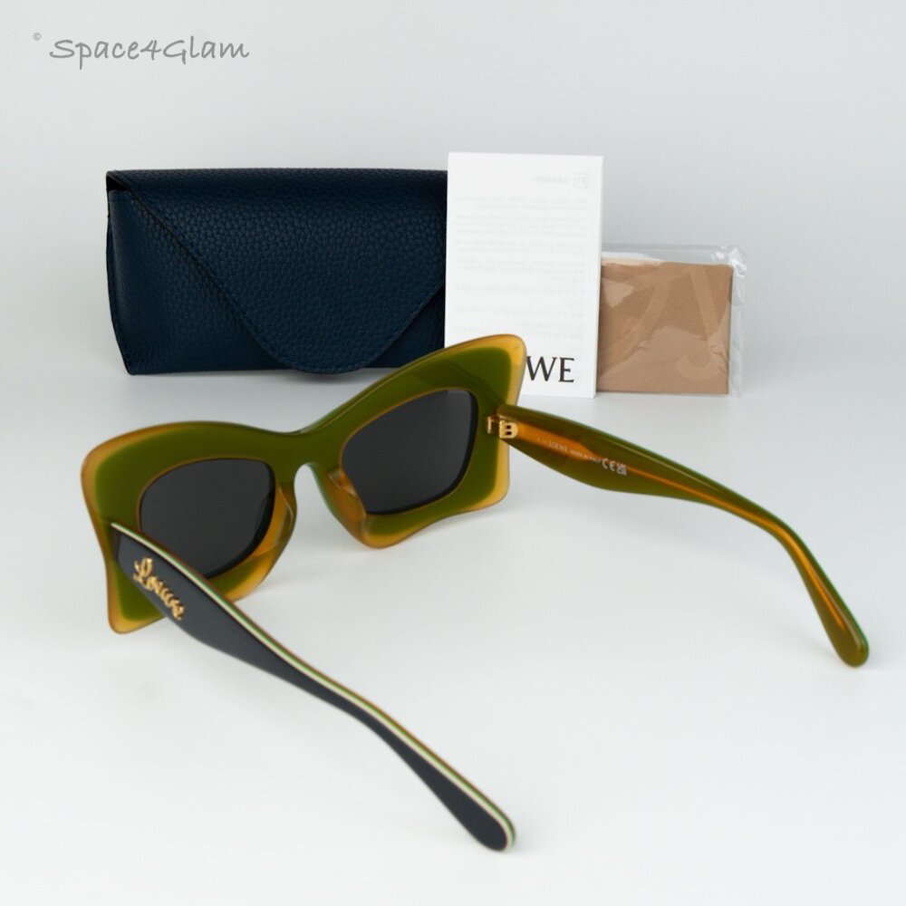 Loewe Men Sunglasses Grey Multicolor Cat Eye LW40140U 20A NEW AUTHENTIC - Picture 8 of 10